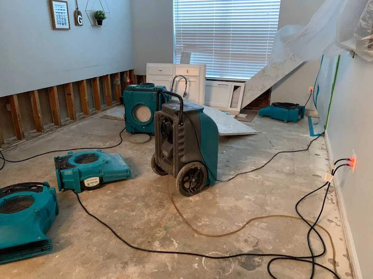 Dehumidifier in flood-cut room for Water Extraction & Removal in Washingtonville